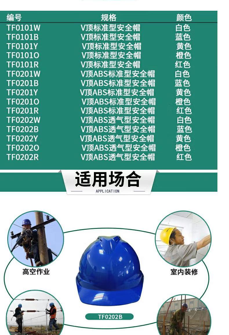 V顶标准型安全帽(图1)