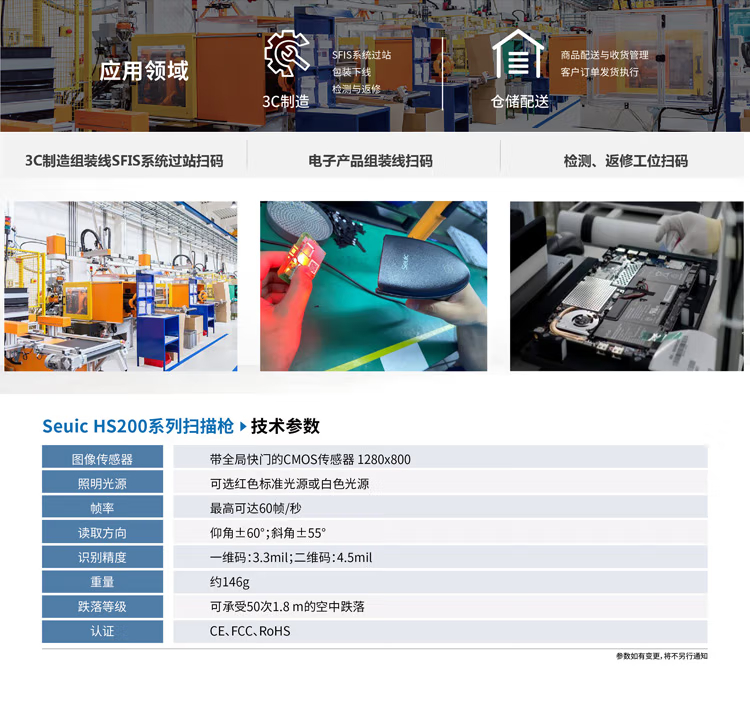 二维工业有线扫描器(图1)